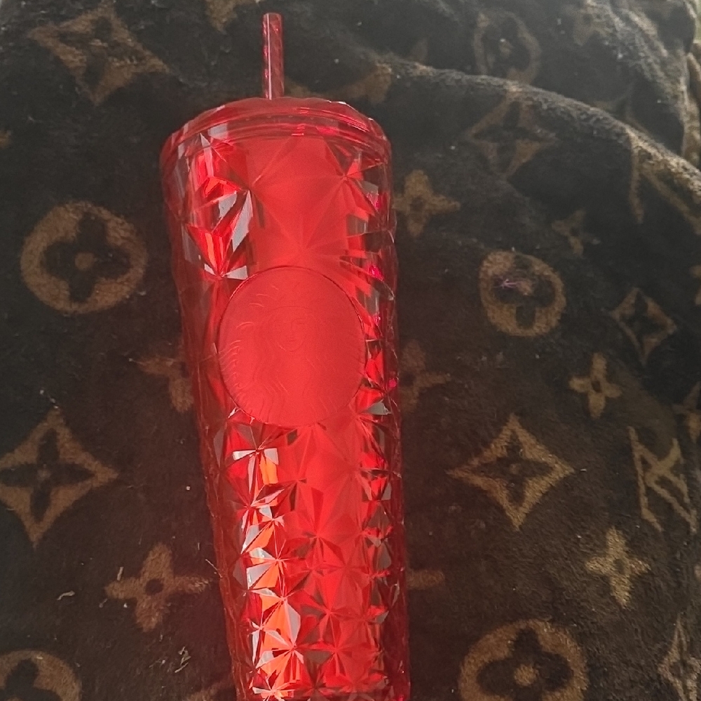 Starbucks Ruby Red Textured Tumbler